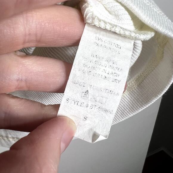 Heiny Collection Cream Collared Tee LAST CALL - Picture 3 of 4